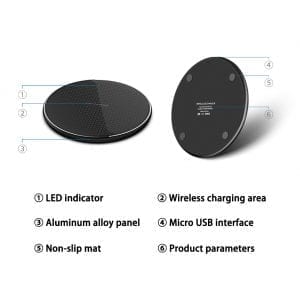 15W Wireless Fast Charging Pad β Sleek & Efficient
