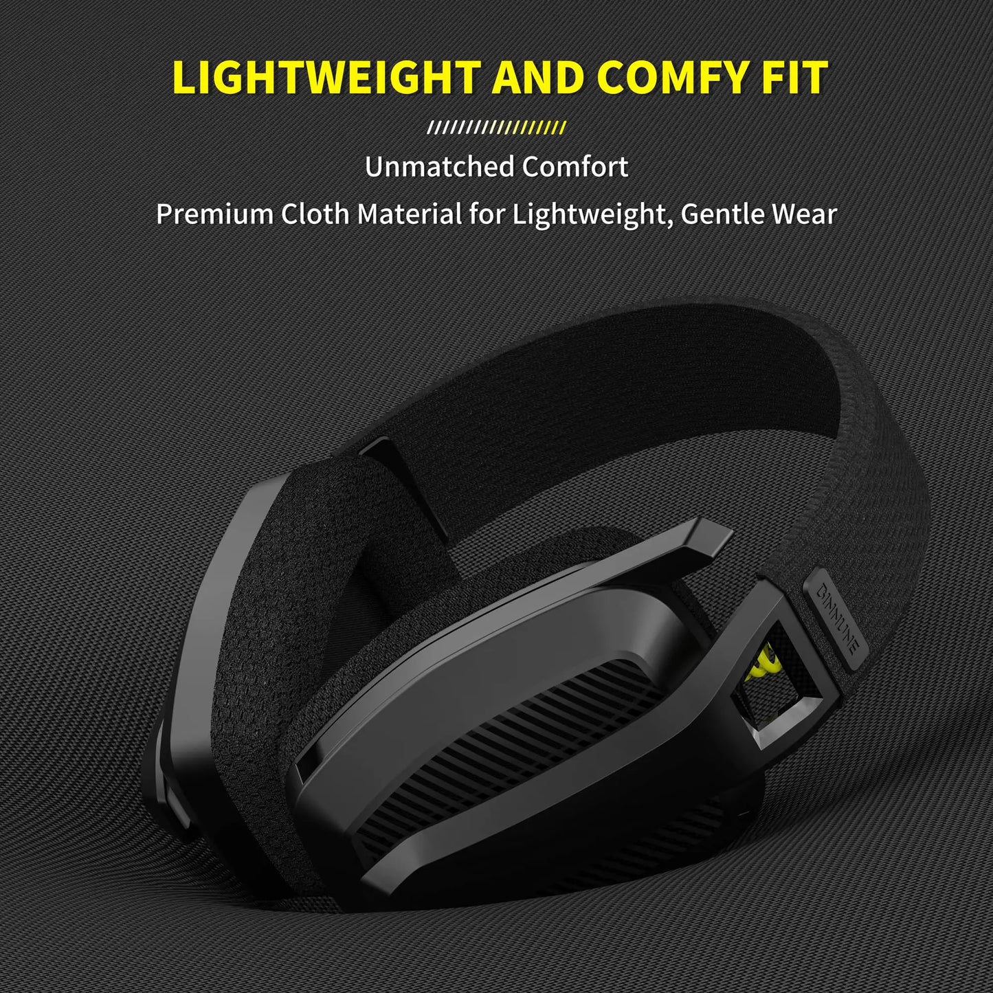 BINNUNE BW06 2.4GHz Wireless Gaming Headset with Mic for PS5 PS4 PC