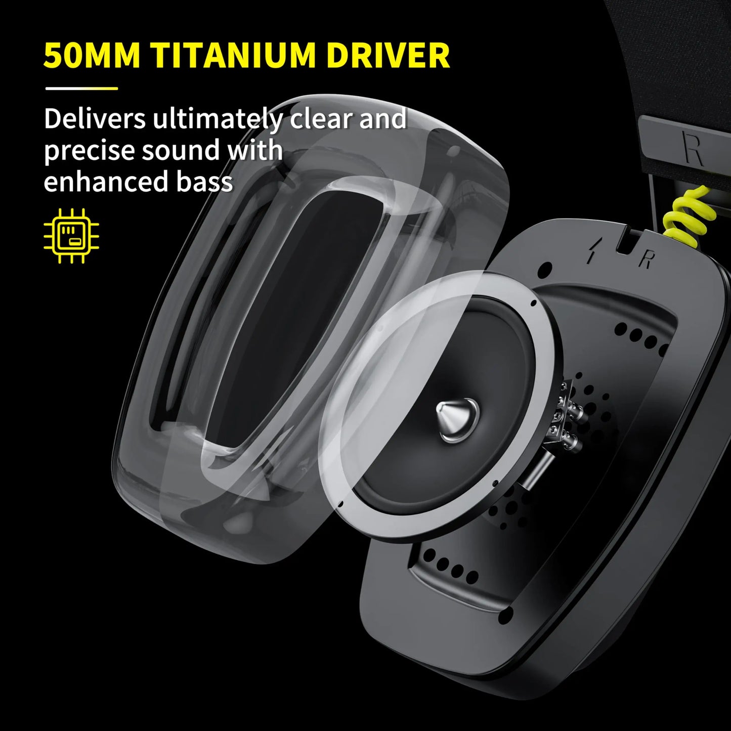 BINNUNE BW06 2.4GHz Wireless Gaming Headset with Mic for PS5 PS4 PC