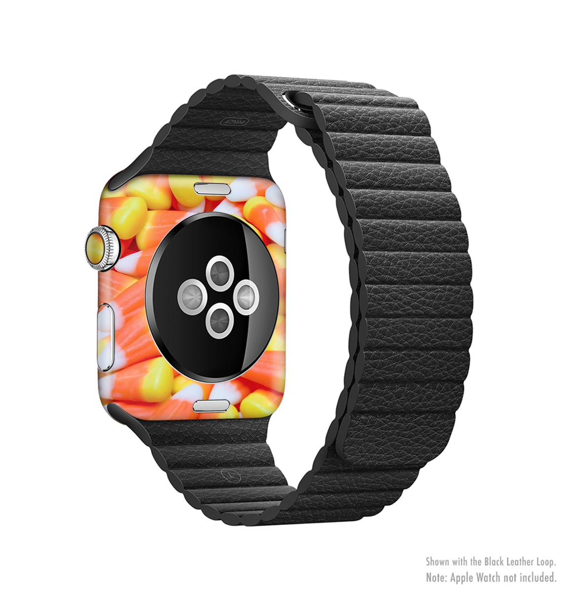 The Candy Corn Full-Body Skin Kit for the Apple Watch