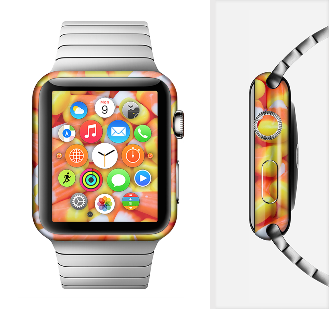 The Candy Corn Full-Body Skin Kit for the Apple Watch
