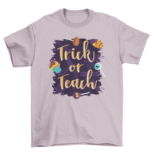 Trick or Teach Halloween T-shirt