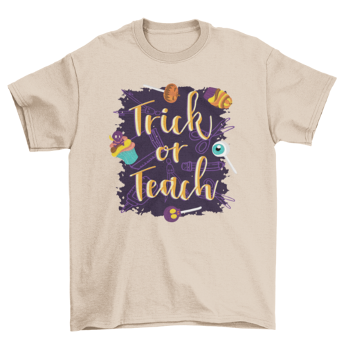 Trick or Teach Halloween T-shirt
