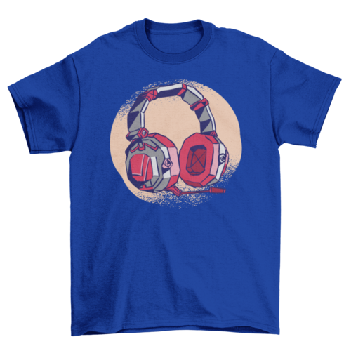 Gamer headphones cool t-shirt