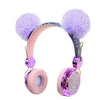 Unicorn Kids Pink Headphones for Girls Children Teens Wired Headset w/Microphonefor School Birthday Xmas Unicorn Gift