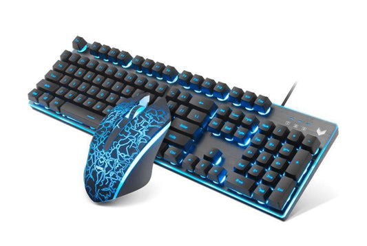RAPOO V100S Backlit Gaming Keyboard & Optical Gaming Mouse,