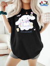 Sanrio Cinnamoroll T Shirt Women's Men Cotton Tee O-Neck Casual Oversize Short Sleeve Loose Streetwear Fashion Clothing Summert