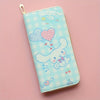 Kawaii Sanrio Cinnamoroll Anime Cartoon Long Wallet Cute Pu Casual Money Bag Card Holder Zipper Coin Purse Men Women Gifts