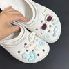 1 Set Cinnamoroll Theme Cute Cartoon Dogs with Sunglasses Shoes Accessories Boys Girls Sandals Garden Shoe Buckle Decorations