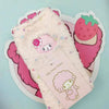 Sanrio Coral Fleece Sock Cartoon Cinnamoroll Kuromi Melody Colored Dots Sleep Sock Home Casual Padded Warm Socks Middle Socks