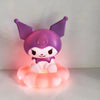 New Kawaii Sanrios Night Light Enamel Cloud Cartoon Kuromi Cinnamoroll Pochacco Small Table Light Illuminating Decoration