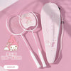 Sanrio My Melody Kuromi Cinnamoroll Cartoon Kids Badminton Double Racket Creative Cute Anime Peripherals Carbon Badminton Racket
