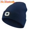 LED Light Outdoor Sport Wireless Headphone Trail running Knit Hat Beanie Earphone Bluetooth Stereo Speakers Cap Earbuds With MIC