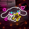 Cinnamoroll Neon Sign Cute LED Neon for Bedroom Game Room Apartment Japanese Cartoon Character Dog Home Room Decor Gift for Kids