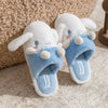 New Cinnamoroll Kuromi My Melody Anime Kawaii Girls Cotton Slippers Cartoon Cute Soft Warm Indoor Non-slip Sandals Flat Shoes