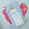 Sanrio Coral Fleece Sock Cartoon Cinnamoroll Kuromi Melody Colored Dots Sleep Sock Home Casual Padded Warm Socks Middle Socks