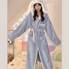 MINISO Cinnamoroll My Melody Cartoon Anime Girl's Heart Cute Hooded Coral Fleece Gown Women Absorbent Quick-Drying Bathrobe Gift