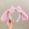 Sanrio Cinnamoroll Hair Accessories Cute Dog Headband Cartoon Plush Headband Cosplay Internet Celebrity Bow Cute Headband