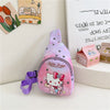 Cinnamoroll Bag Kawaii Sanrio Crossbody Children Chest Bags Kuromi Backpack Hello Kitty Shoulder Mini Travel Pouch Fashion Girl