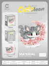 Flower Moon Sanrio Cinnamoroll Mini Building Blocks Losto Cat Dog Fox 3D Model Cartoon Animal Micro Brick Toys For Kids Gift