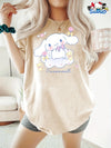 Sanrio Cinnamoroll T Shirt Women's Men Cotton Tee O-Neck Casual Oversize Short Sleeve Loose Streetwear Fashion Clothing Summert