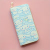 Kawaii Sanrio Cinnamoroll Anime Cartoon Long Wallet Cute Pu Casual Money Bag Card Holder Zipper Coin Purse Men Women Gifts