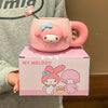 Cinnamoroll Ceramic Cup Anime Kawaii Girl Household Cup Color Box My Melody Large Capacity Mug with Spoon Cartoon Gift Wholesale