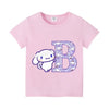 Cinnamon Roll Children's T-shirt A-Z Letter Cartoon Fashion Girl Clothing Anime Children's Short Sleeved Loose Clothing Gift
