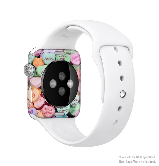 The Candy Worded Hearts Full-Body Skin Kit for the Apple Watch