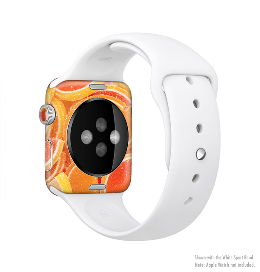 The Orange Candy Slices Full-Body Skin Kit for the Apple Watch