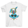 Bunny headphones t-shirt