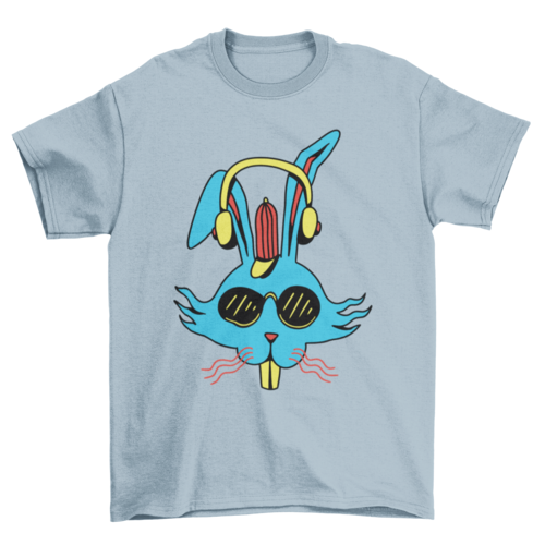 Bunny headphones t-shirt