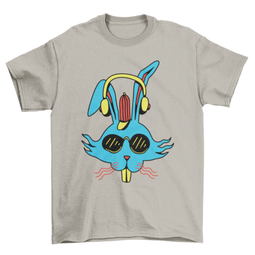 Bunny headphones t-shirt