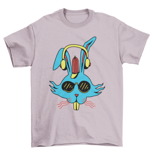 Bunny headphones t-shirt