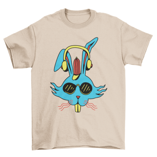 Bunny headphones t-shirt
