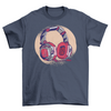 Gamer headphones cool t-shirt