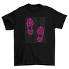 Shoe prints running t-shirt design