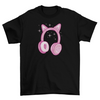 Cute cat ears headphones t-shirt design