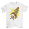 Sweet candy space rocket t-shirt design